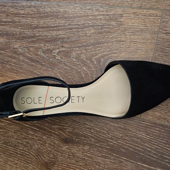 Sole Society Katerina Point Toe Ankle Strap Pump Size 9.5 - Picture 2 of 5